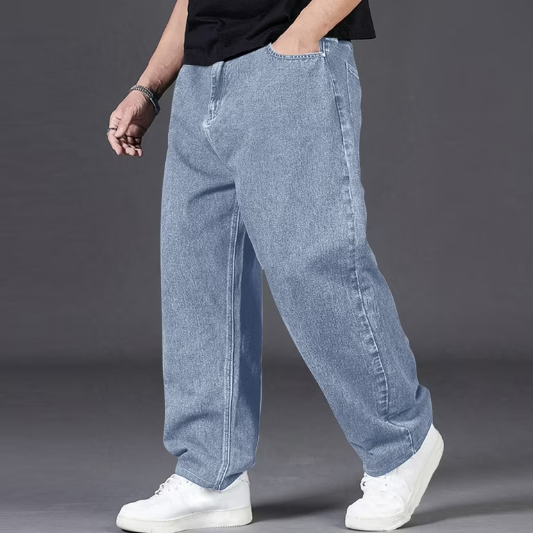Light Wash Baggy Jeans